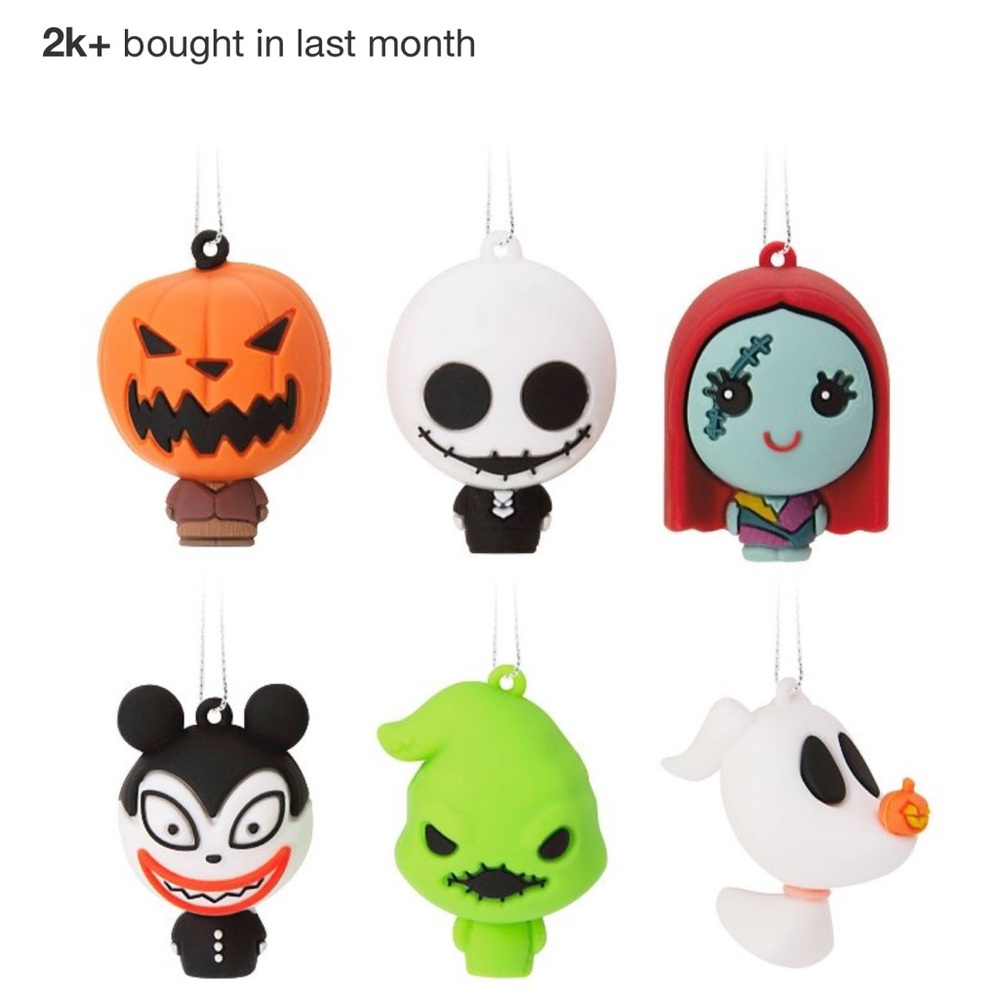 Disney’s the nightmare before Christmas 6 piece ornament set